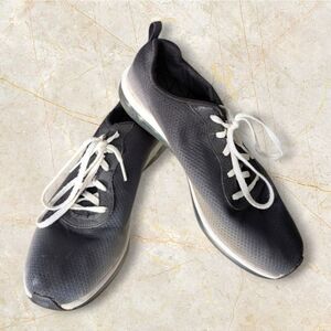 SKECHERS Skech-Air Black Gray Ombre Athletic Shoes Size 9.5 39.5